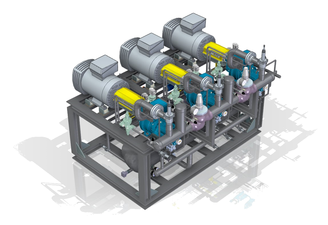 ingeniería-Unidad-tres-compresores-Howden